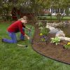 60Ft Non-Digging Plastic Garden Edging Kit Plastic Garden Border With 54 Spikes 2In Tall Border Edging For Garden Lawn Yard Flower Beds