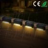 Solar Powered Led Outdoor Lights Ip55 Waterproof Dusk To Dawn Sensor Fence Lamps For Stairs Yard Railing Gardening