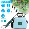 Battery Operated Portable Garden Water Sprayer 5L/1.32Gallon Electric Sprayer Rechargeable with Telescopic Handle 3 Spray Nozzles ADJ Shoulder Strap