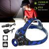 Tactical Led Headlamp Zoomable Torch 3 Light Modes 25000 LUM Camping Backyard Garden Garage