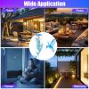 Solar Hummingbird Wind Chime With Aluminum Tubes 7 Color Changing Wind Chime For Outside Ip44 Waterproof Outdoor Garden Yard Decor