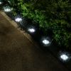 Solar Ground Light Waterproof Buried In-Ground Path Deck Lawn Patio Light 4Led