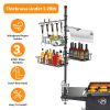 Griddle Caddy Paper Towel Holder Hook Baskets Bbq Accessories Storage Rack Vertical Standing Bbq Organizer Grill Utensil Storage