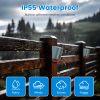 Ultrasonic Solar Motion Activated Animal Repeller 3-In-1 with Ultrasonic Sound Alarm Strobe Light 4 Modes Ip55 Waterproof to remove Varmints