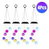 Solar Ball Wind Chime 7 Color Changing Wind Chime For Outside Ipx4 Waterproof Outdoor Garden Yard Decor
