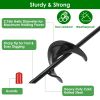 Heavy Duty Ground Auger Stakes 4 Pack 2.76In Wide Spiral Drill Bits Hole Digging Drill Shaft Farm Vegetable Flower Planting Gardening Planter Digger