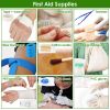 Emergency Survival Kit Survival Gear Equipment & First Aid Supplies Kit 47Pcs For Hunting Camping Outdoor Adventure Gardening ETC.