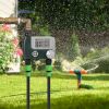 Sprinkler Timer With 2 Outlet Zones Digital Programmable Hose Faucet Timer Manual Automatic Watering Intelligent Drip Irrigation System For Garden Yar