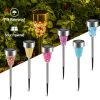 Solar Garden Lights Outdoor Pathway Lights 6Packs Ip44 Water-Resistant Landscape Lights 8Hrs For Yard Driveway Walkway