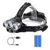 Rechargeable Headlamp 20000 Lumen Led Headlight 5 Modes Headlamp Flashlight For Camping Cycling Hiking Hunting Emergency