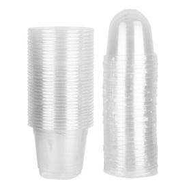 Plant Nursery / Pet Flower Seed Starting Pots 30Pcs Container With Dome With Drainage Holes