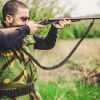Tactical Shotgun Sling 2 Point Gun Sling Adjustable Shoulder Strap Rifle Shotgun Belts W/ 15-Shell Holders