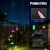 Solar Dragonfly Wind Chime 7 Color Changing Wind Chime For Outside Ipx4 Waterproof Outdoor Garden Yard Decor