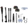 Cordless Pole 6In Saw 7.4Ft Maximum Extendable Length 35Ft/S Speed Electric Pole Chainsaw 2Pcs 3.0Ah Batteries And Charger Included Pruning Trimming