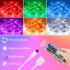 Led Strip Lights 16.4Ft 150 Leds Rgb Color Changing Lamp Ip65 Waterproof 5050 Led Dimmable Led Decorative Lights Diy Strip Lights Remote