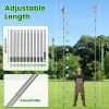 2-In-1 Pole Saw & Fruit Picker With 1.3-13Ft Extendable Stainless Steel Pole Manual Tree Pruner With 65Mn Steel Blade Storage Basket Bag