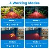 Ultrasonic Solar Motion Activated Animal Repeller 3-In-1 with Ultrasonic Sound Alarm Strobe Light 4 Modes Ip55 Waterproof to remove Varmints