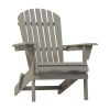 Outdoor Folding Hemlock Wood Adirondack Chairs With Pre-Assembled Backrest 2pcs 220 Lbs Capacity Patio Chairs Garden Backyard Porch Deck Fire
