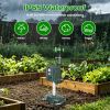 Solar Powered Motion Sensor Animal Repellent Sprinkler With Flashing Light Outdoor Animal Deterrent For Cats Dogs Squirrels Birds Raccons Deer