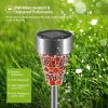 Solar Garden Lights Outdoor Pathway Lights 6Packs Ip44 Water-Resistant Landscape Lights 8Hrs For Yard Driveway Walkway