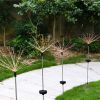 Solar Powered Starburst / Firework Lights 240 Led Garden Path Decor Lights 2Pcs
