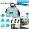 Battery Operated Portable Garden Water Sprayer 5L/1.32Gallon Electric Sprayer Rechargeable with Telescopic Handle 3 Spray Nozzles ADJ Shoulder Strap