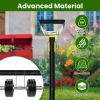 Adjustable SS Garden Hoe 46.06In Handheld Stirrup Hula Hoe Scuffle Loop Hoe Gardening Rake Weeding Loosening Soil