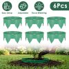 Planting Grow Rings 6Pcs 10In Adjustable For Outdoor Plants Interlocking Pp Plant Protection Rings With Hand Shovel Deep Watering Plant Guards