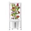 Hydroponic Growing System with Grow Light, 30 Pods Vertical 6 Tiers Hydroponic Tower, Home Hydronic Garden with Water Pump