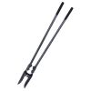 Post Hole Digger, Heavy Duty Post Hole Digger with Carbon Steel Handle, Manual Hole Digger with Scale Markings and Metal Blade