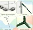 Outdoor Portable Walk-in Greenhouse PE Cover Roll-up Zipper Door Gardening Tool for Plant Growth Protection