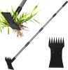 Garden Weeder Tool – Manual Weed Puller & Uprooting Weeding Tool with Weed Rake, Long Handle Grass Remover for Easy Weed Removal
