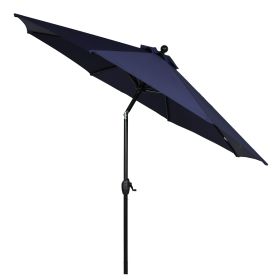 9' Navy Patio Umbrella, Crank Lift and 3 Position Tilt