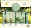 Outdoor Portable Mini Greenhouse Vegetable Gardening with PE Cover And Zippered Door for Growing Plants