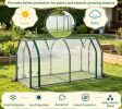 Outdoor Portable Mini Greenhouse Vegetable Gardening with PE Cover And Zippered Door for Growing Fresh Produce