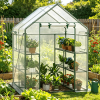 Walk-In Greenhouse 56 X 56 X 77 Inch with Observation Windows for Gardening And Plant Care