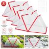 4Pack 31.50×12.99×13.39in Garden Row Accelerator Plants Covers Plant Net Cage Guard Greenhouse Covers Protect Seedling Fruit Vegetable Rows From Frost
