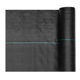 Weed Barrier Fabric Heavy Duty, 1.3x100FT 3.2oz Landscape Fabric, Woven Weed Blocker Fabrics, Garden Fabrics Weeds Barrier, Weeds Control Ground Cover