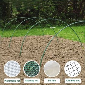 6PC 5ft*0.31inch Small greenhouse plastic elbows, garden arch support accessories, greenhouse arch pole connecting pipes, support fixtures