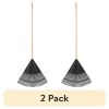 24-Inch Wood and Poly Leaf Rake – 2 Pack, Lightweight Garden Raking Tool