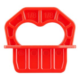 20-Pack 1/8 Inch Deck Board Spacers, Bright Red Gap Jig Rings for Easily Spotting, Easy Pull, ABS Decking Jig Spacing Tool for Composite, PVC