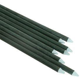 3/8" rod, 5 ft,12 pc Dark Green Solid Plant Support Pole, Gardening Fixture, Tomato and Cucumber Climbing Vine Support Stick