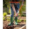 Trench Shovel, 4 in Blade Heavy-Duty Trenching Shovel, Narrow Spade Trench Digger with Fiberglass Handle and Non-Slip Grip, for Gardening