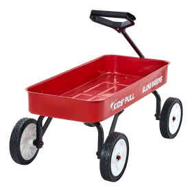 Pull-Along Wagon for Kids, 39 inch Toddler Wagons, Supports up to 176 lbs, All-Terrain Wagons with Handle