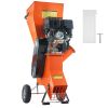 Wood Chipper Shredder Mulcher, 12 HP Heavy Duty Gas Powered, 2' Max Diameter 420cc 8.6 kW Engine Woodchipper, Fast Wood Chipping Chopping for Forestry