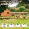 Large Chicken Coop With Run Nest Box And Removable Tray, Hen House For 4-6 Chickens, Outdoor Weatherproof