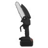 Mini Chainsaw Portable Handheld Cordless Small Chain Saw Battery Powered With 2Pcs 2200Mah Rechargeable Batteries 4In/6In Chains For Pruning
