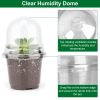 Plant Nursery / Pet Flower Seed Starting Pots 30Pcs Container With Dome With Drainage Holes
