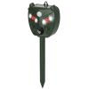 Ultrasonic Solar Animal Repeller Outdoor Mole Snake Squirrel Mouse Chaser Waterproof Bird Deer Dog Cat Deterrent With 5 Gears For Farm Garden Yard