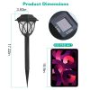 Solar Powered Stake Outdoor Light Decorative Landscape Lamp 6Pack Ip45 Waterproof Auto On Off Outdoor Light For Pathway Garden Yard Patio